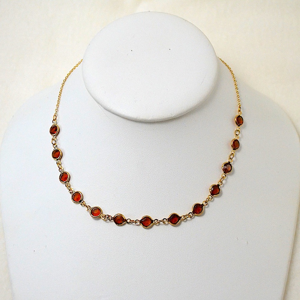 Red gem necklace